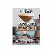 A packaged drink mix labeled 'Espresso Martini' with an image of a Martini glass garnished with coffee beans in the background.