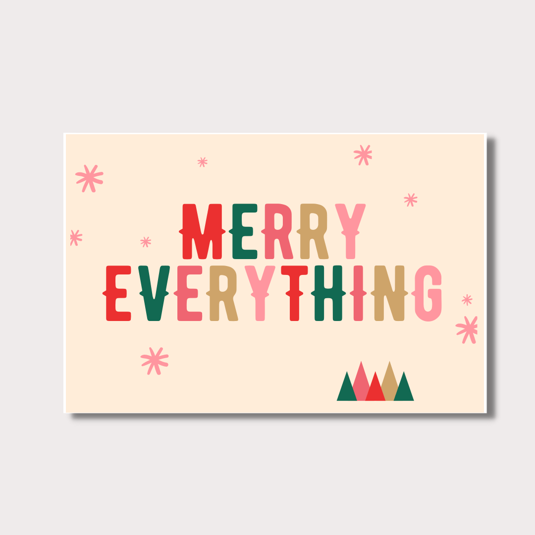 Merry Everything Note Card - Gift Smack Gift Company