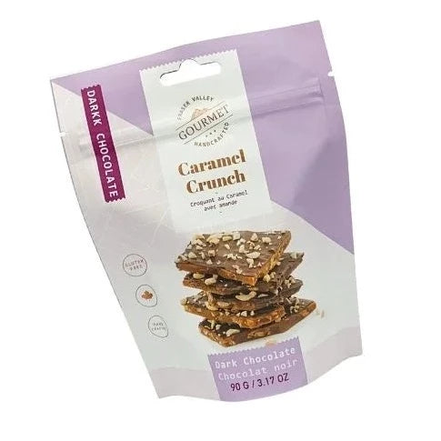 Soft-crunch caramel with perfectly roasted almonds, topped with rich dark chocolate that bursts with fabulous toffee flavour. One bite, and you're hooked! It really is that good!