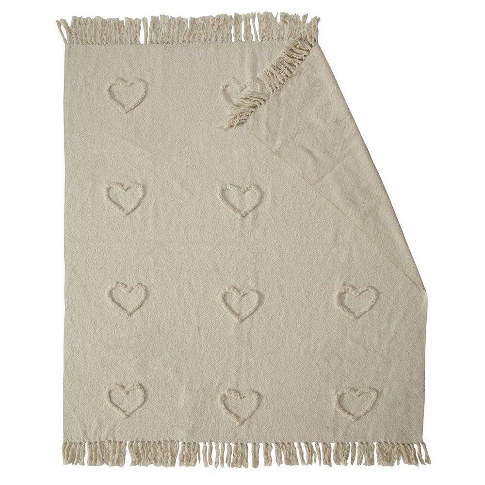 Cream Love Throw - Brunelli Housewares Brunelli 